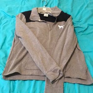VS Pink: quarter zip pullover